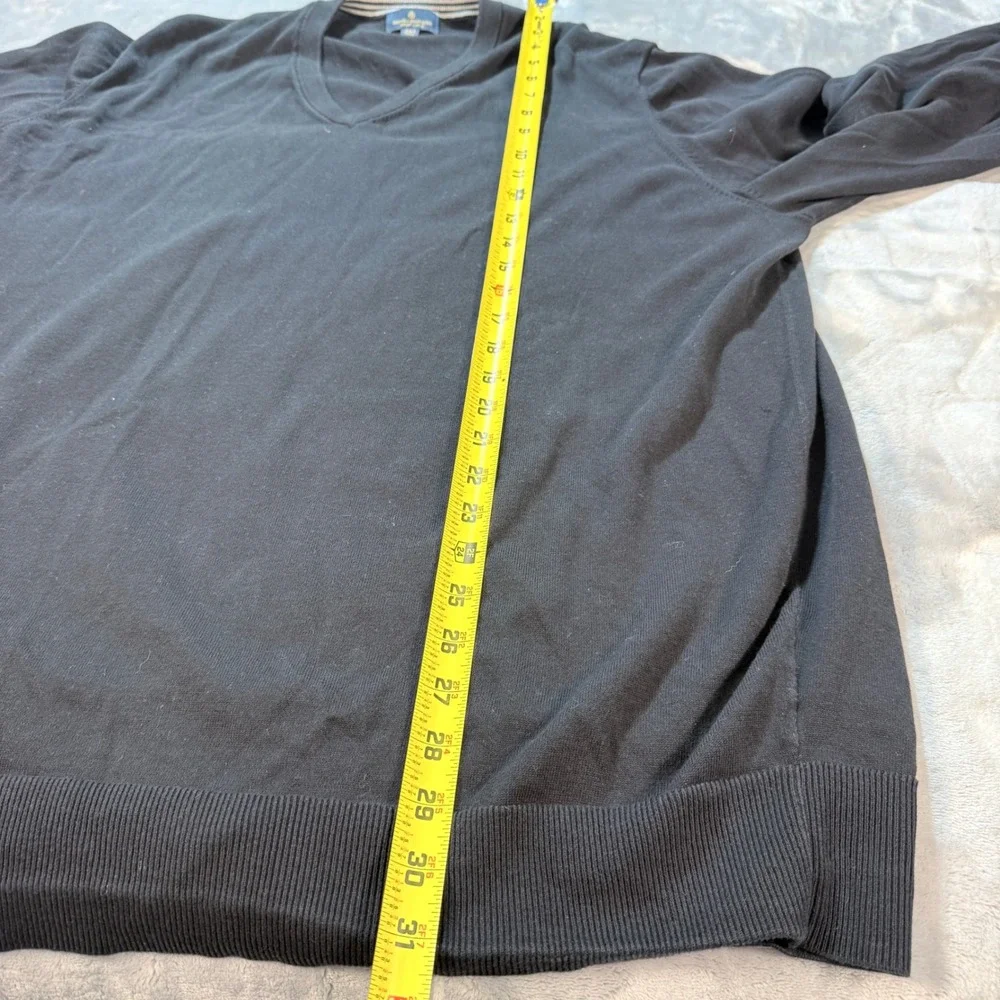 Lot 2 Brooks Brothers 2XLT Supima Cotton V-Neck Sweater Set Light Grey‎ Black